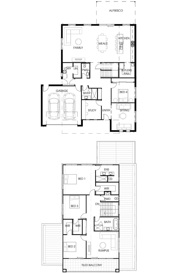 Highmont 381 Floorplan Left Garage